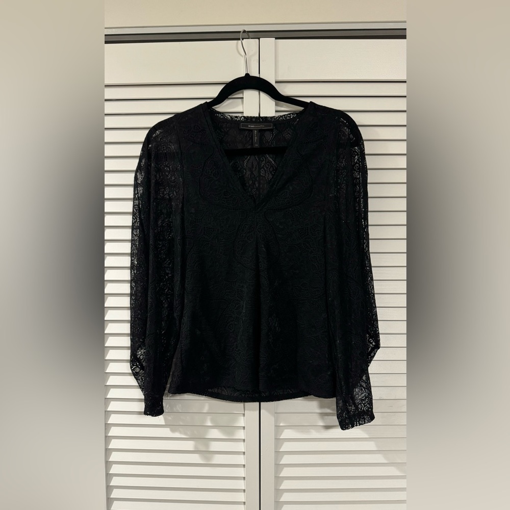 BCB MAX AZRIA LACE TOP